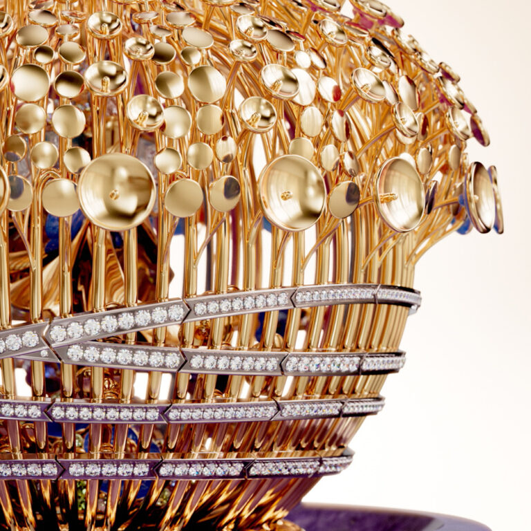 Van Cleef & Arpels - Automate Bouton d'Or 3D